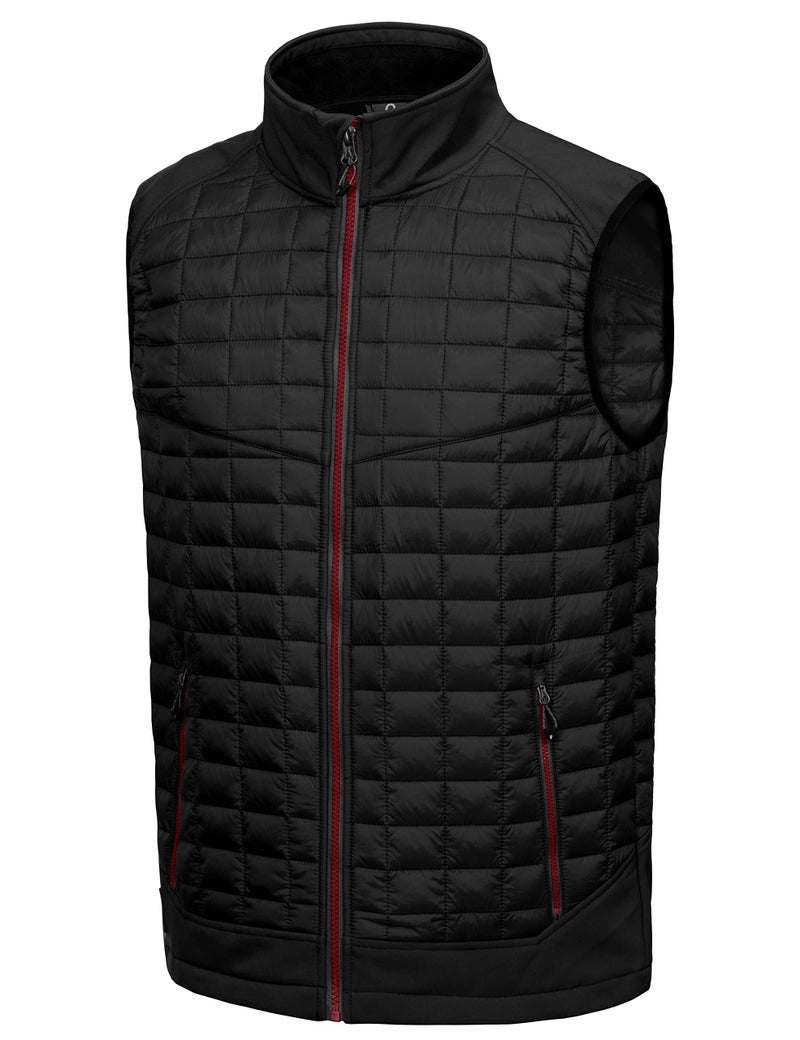 Little Donkey Andy Men’s Lightweight Puffer Vest, Warm Outdoor Sleeveless Jacket for Hiking Travel Running Black XXL - Image 1