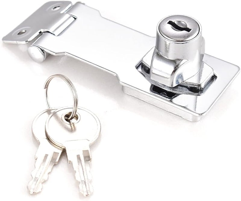 4 Inch Security Hasp Cabinet Lock Furniture Door Buckle Device - Image 5