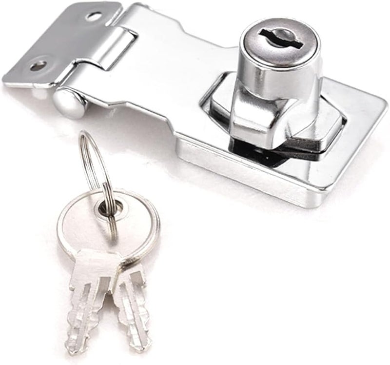 4 Inch Security Hasp Cabinet Lock Furniture Door Buckle Device - Image 2