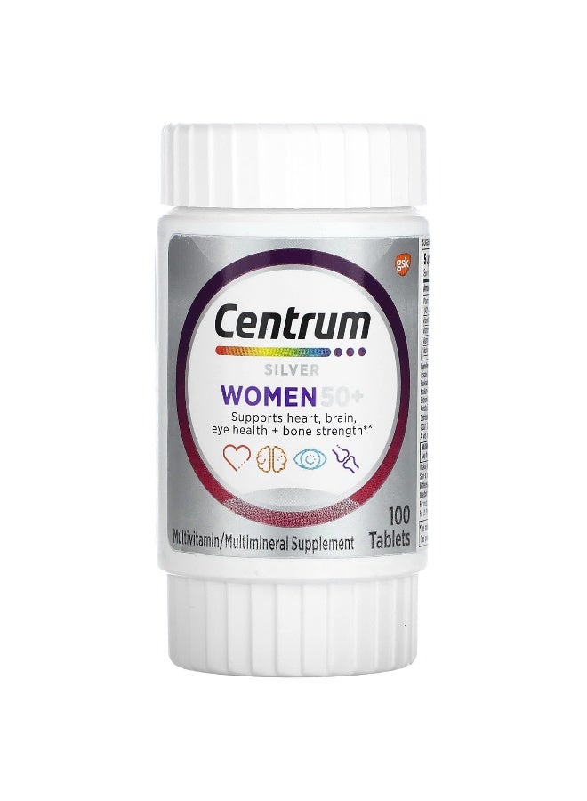 Centrum Silver Women 50+ Multivitamin 100 Tablets Packaging May Vary - Image 4