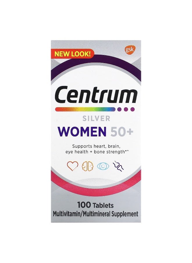 Centrum Silver Women 50+ Multivitamin 100 Tablets Packaging May Vary - Image 3