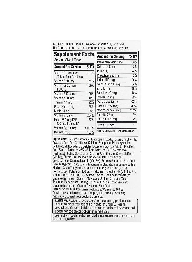 Centrum Silver Women 50+ Multivitamin 100 Tablets Packaging May Vary - Image 2
