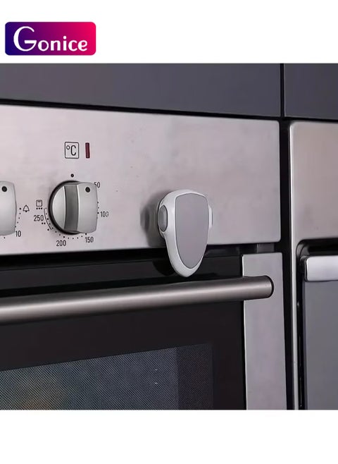 Childproof Oven Door Lock, Baby Proof Oven Front Lock with 3M Adhesive, No Screws or Drill, Easy to Install and Use, Durable and Heat-Resistant Material