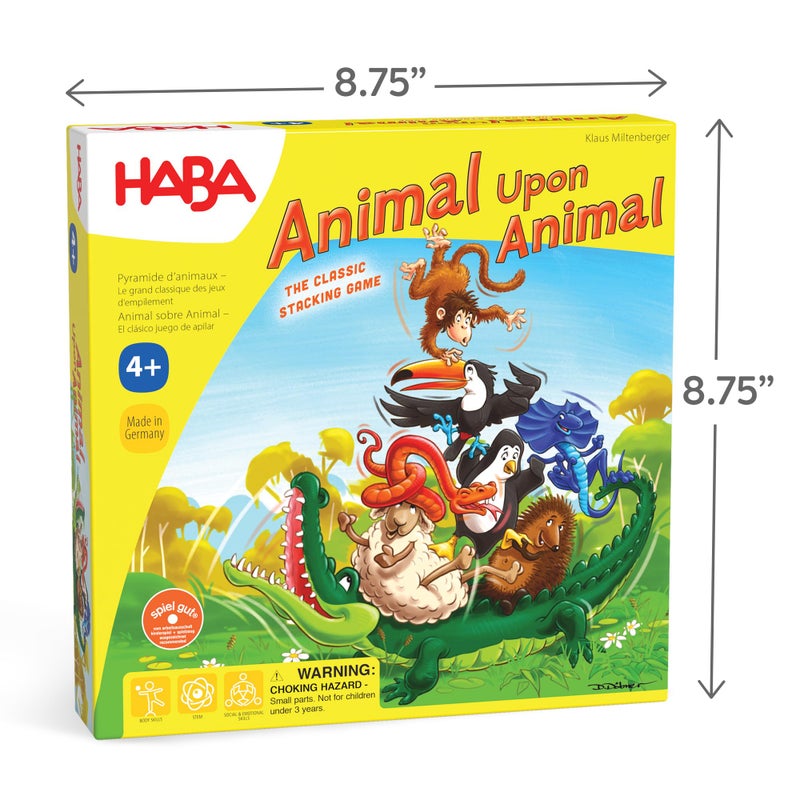 HABA Animal Upon Animal - Classic Wooden Stacking Game Fun for The Whole Family (Made in Germany) - Image 2