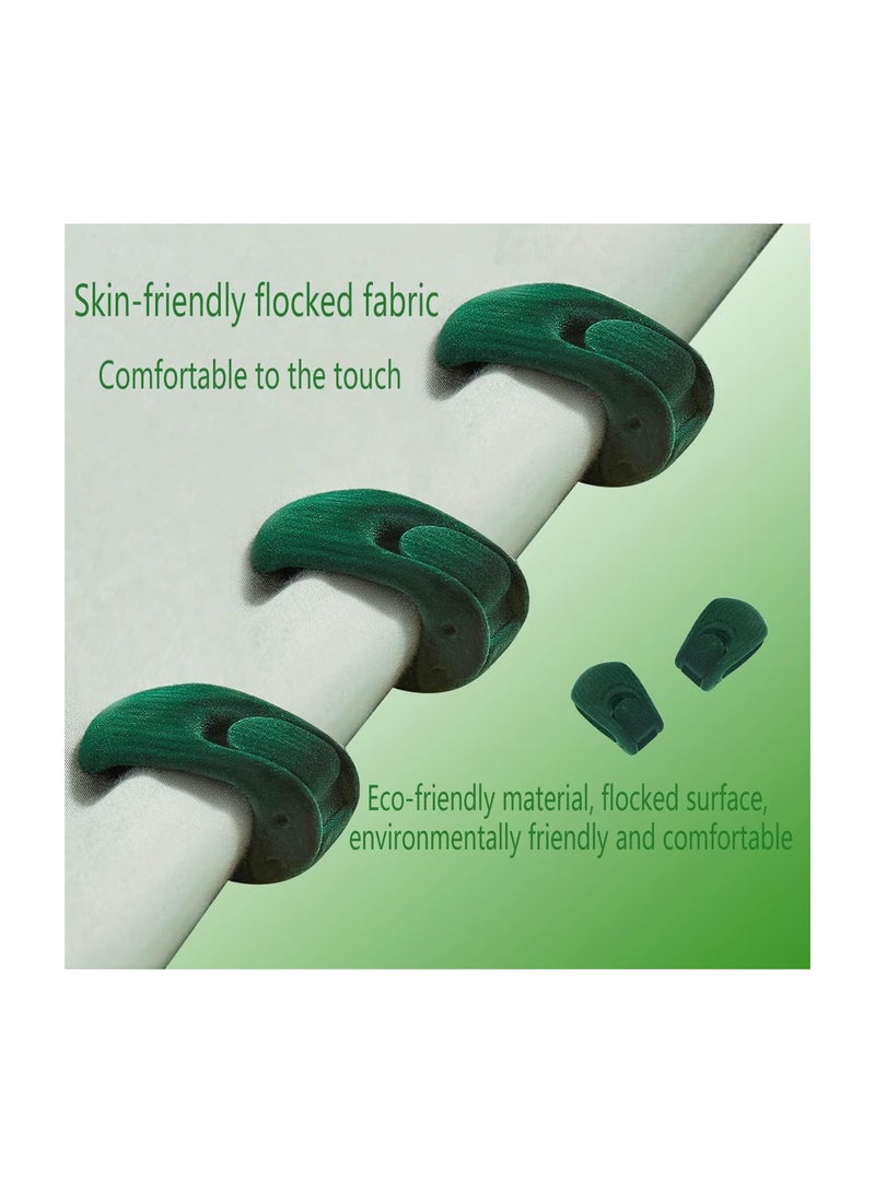 SOLARAE 12PCS Shell-Shaped Duvet Clips, Non-Slip Flocked Fabric Bed Sheet Grippers, Adjustable Two-Position Duvet Cover Clips, Easy to Secure Sheets and Prevent Shifting. - Image 2