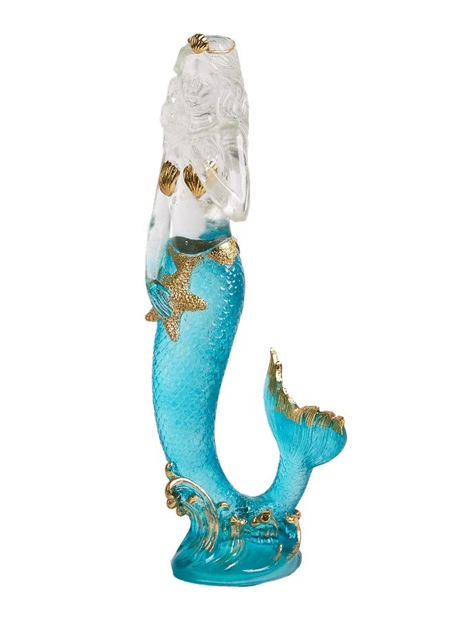 SEINHIJO Mermaid Statue Figurine Lady Sculpture Modern Decor Home Gift Table Centerpiece Art for Bookshelf Desktop Polyresin 9.8 Inch - Image 1