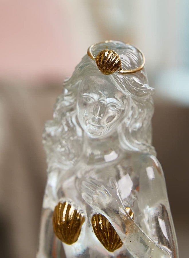 SEINHIJO Mermaid Statue Figurine Lady Sculpture Modern Decor Home Gift Table Centerpiece Art for Bookshelf Desktop Polyresin 9.8 Inch - Image 4