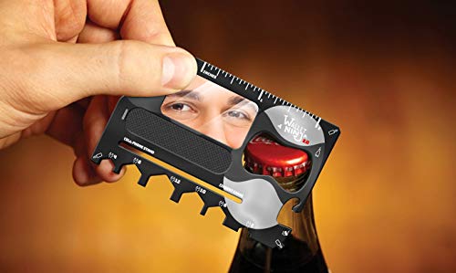 Wallet Ninja 2.0 (Advanced 20-in-1 Multitool, Now With Mirror + Nail File) Available in Black - Image 2