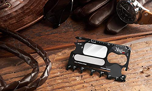Wallet Ninja 2.0 (Advanced 20-in-1 Multitool, Now With Mirror + Nail File) Available in Black - Image 3