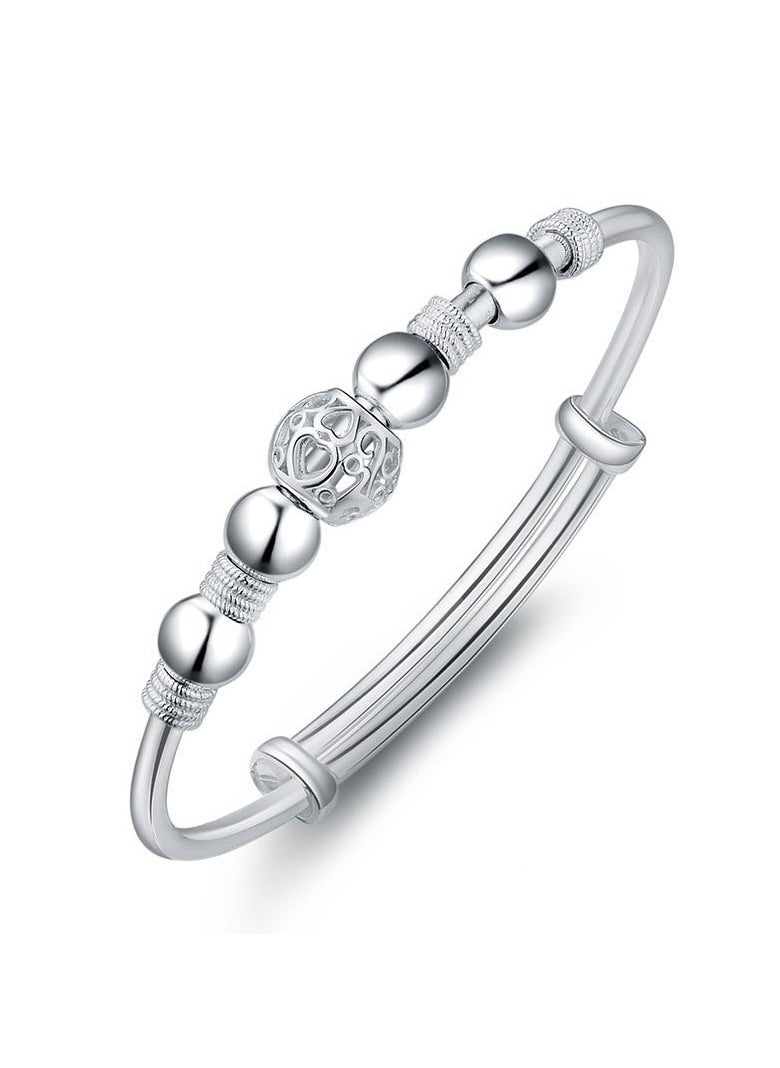 Generic - Silver Plated S Buckle Bracelet Women's - Image 1