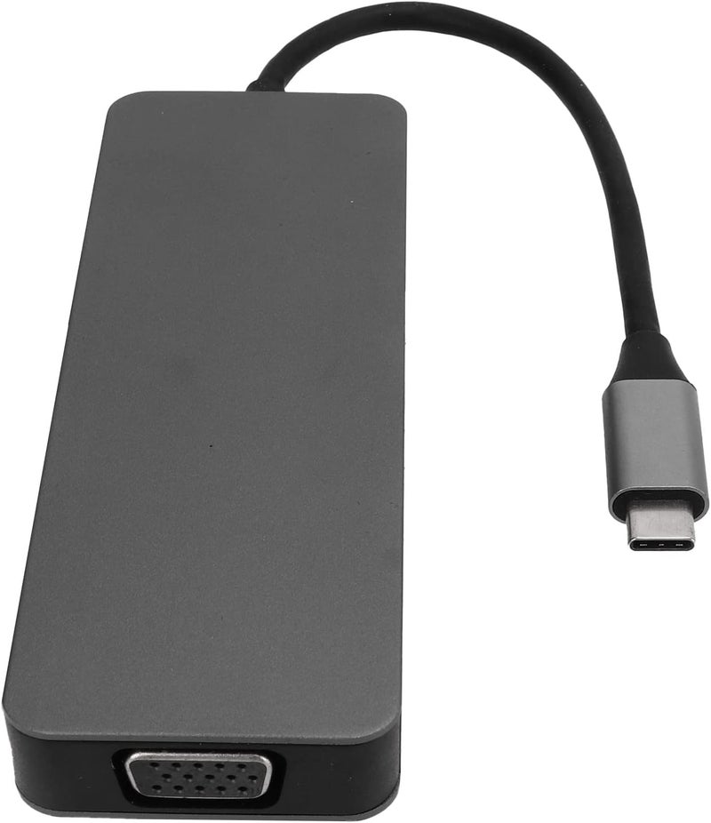USB C Hub 11 in 1 Multiport A, USB C Docking Station with 4K PD Fast Charging, Aluminum y C Hub for Laptop Pro, Includes Memory Card Reader and 3.5mm o Port - Image 4