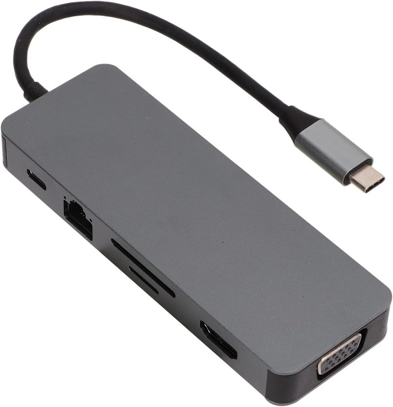 USB C Hub 11 in 1 Multiport A, USB C Docking Station with 4K PD Fast Charging, Aluminum y C Hub for Laptop Pro, Includes Memory Card Reader and 3.5mm o Port - Image 5