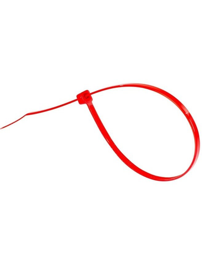 GTSE 8 Inch Red Zip Ties, 100 Pack, 18lb Strength, UV Resistant Strong Nylon Cable Ties, Self-Locking 8" Tie Wraps - Image 3