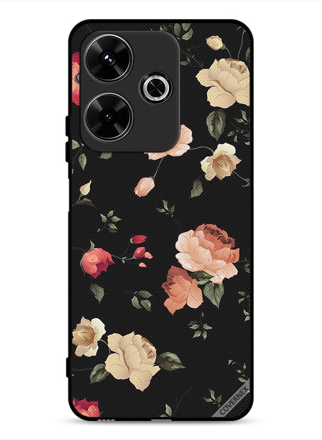 Covernex Xiaomi Redmi 13 4G Protective Case Cover Flower Art Wallpaper - Image 1