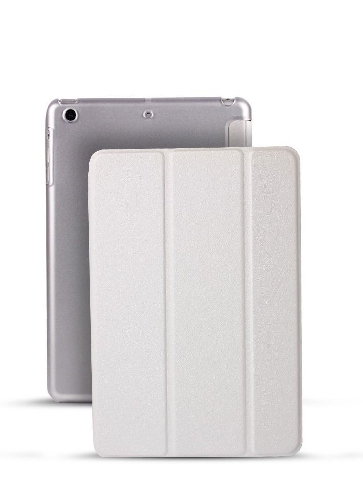 Loquat Three Fold Smart Protective Case For White iPad 