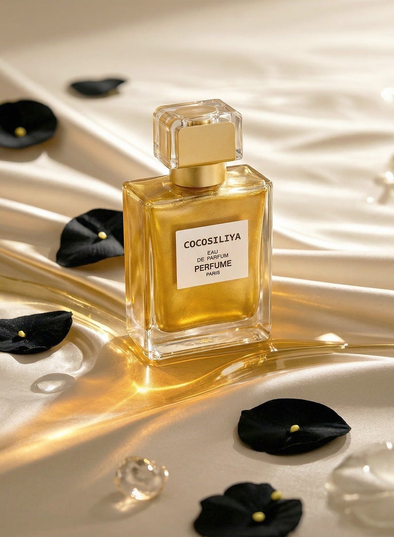 SACO COCOSILIYA Golden Women's Eau de Parfum 50ml/Floral Fragrance/The Perfect Gift Choice - Image 4