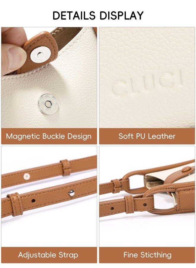 CLUCI Small Crossbody Bags For Women,Leather Crossbody Phone Purse,Cell Phone Bag Wallet Purses With Adjustable Strap - Image 5