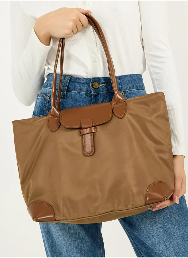 Styli Colorblock Dual Strap Shoulder Bag