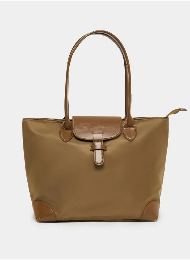 Styli Colorblock Dual Strap Shoulder Bag