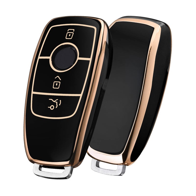 ELOHEI for Mercedes Benz Key Fob Cover Premium Soft TPU 360 Degree Full Protection Key Case Accessories for Mercedes Benz E Class 2018up S Class 20172022 CClass GClass AClass