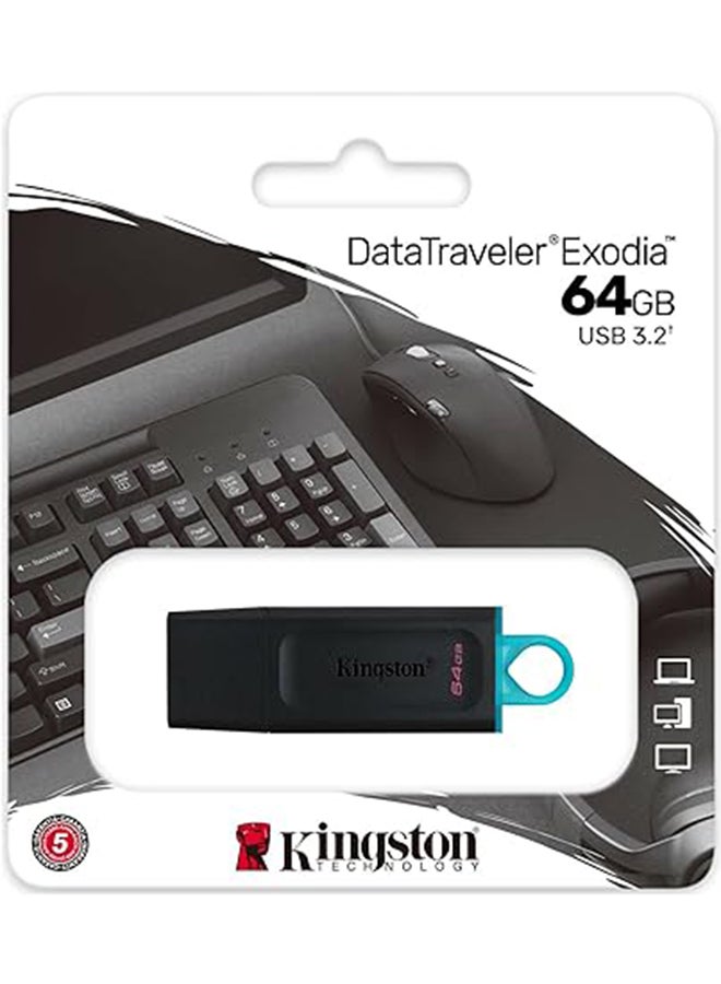 Kingston 64GB DataTraveler Exodia DTX/64B USB3.2 - Image 4