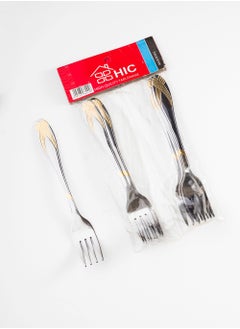 Stainless steel eating fork 6 pieces