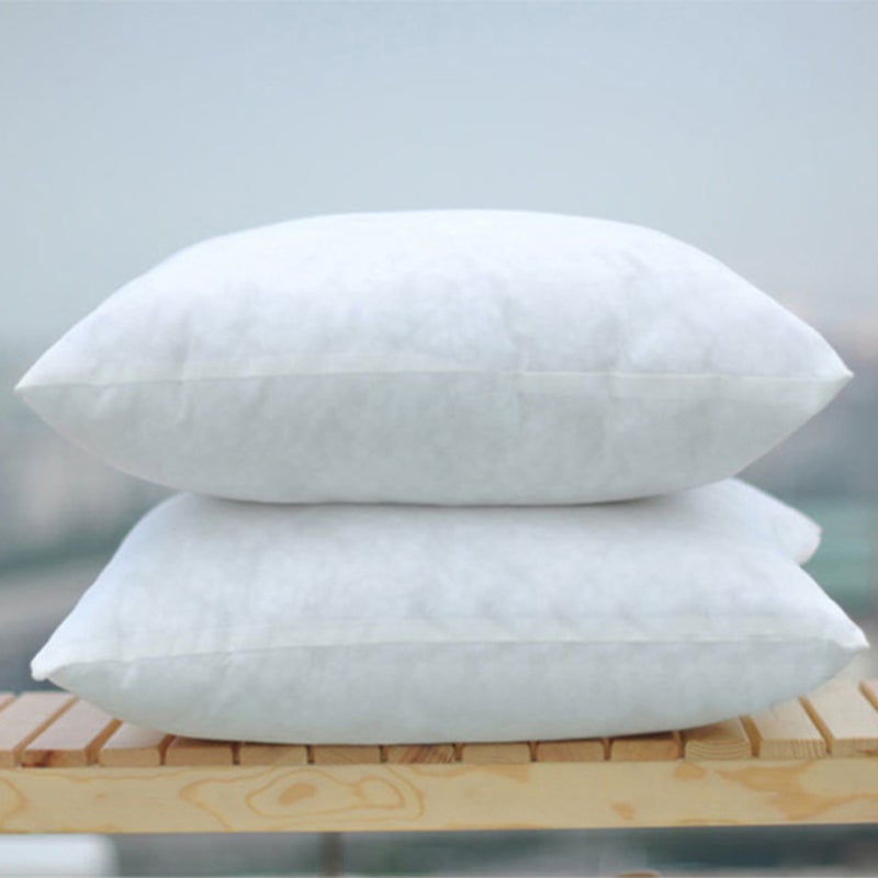 Foamily Premium Home Goods Stuffer Pillow Insert Sham Square Form Polyester 45X45CM Standard/White - Image 2