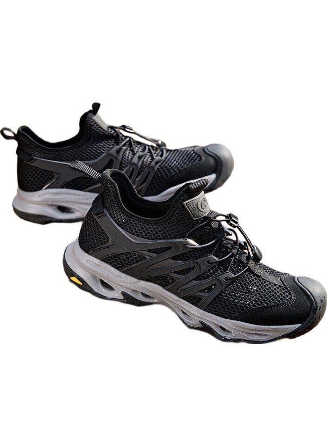 CAMELJEANS Camel Brand Outdoor Sports Anti-slip Wear-resistant Breathable Mesh Quick-drying Water-permeable River Tracing Shoes P15m307012 Black Size 42 - Image 2