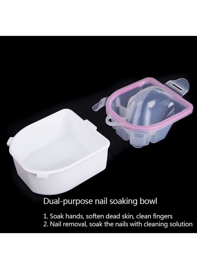 Nail Soaking Bowl for Nail Polish Remover Manicure Soak off Bowl Manicure Bowls for Hands Nail Soak off Bowl Nail Soaking Bowl Acetone Proof Soak off