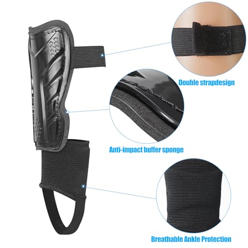 Luwint Kids Soccer Shin Guards with Ankle Protection Comfortable Child Calf Pads Protective Gear Soccer Equipment for 812 Yrs - Image 3