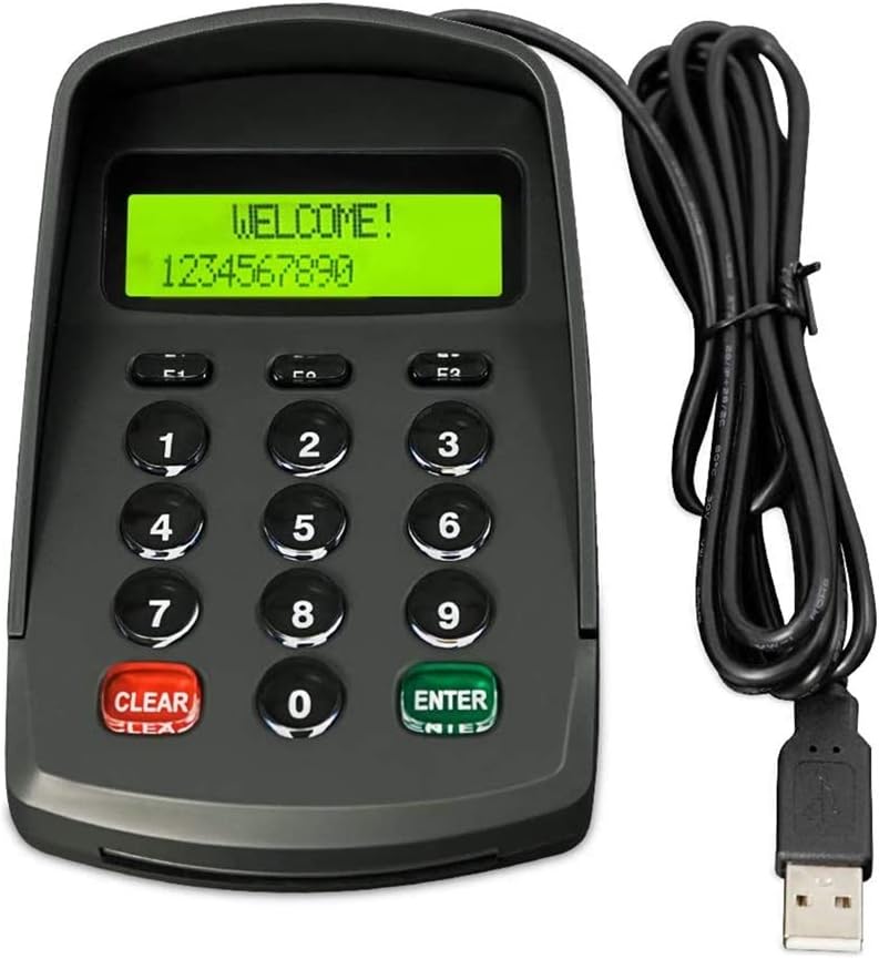 XCRFID USB 15 Keys Keypad Numeric Keyboard Numpad for Bank,Telecom, Mobile Unicom Business Hall Counter, Financial POS Payment System Digital Keyboard (YD541-Plaintext No Sound) - Image 1