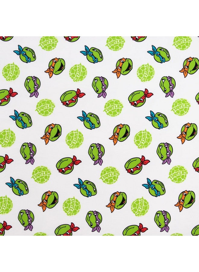 Teenage Mutant Ninja Turtles طقم سرير للأطفال من سلاحف النينجا المتحولة 4 قطع - يشمل لحاف، مجموعة شراشف - شراشف ملائمة + شراشف علوية + غطاء وسادة قابل للعكس لسرير الأولاد، أزرق - Image 5