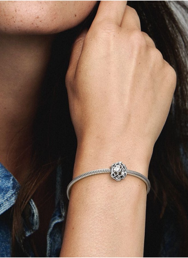 PANDORA - Pandora Moments Openwork Chain Link Padlock Charm 799183C00 - Image 1