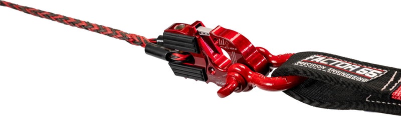 Factor 55 Ultrahook Closed System Shackle Pin Mount, Designed for Steel Cables and Synthetic Ropes - Red - Image 5