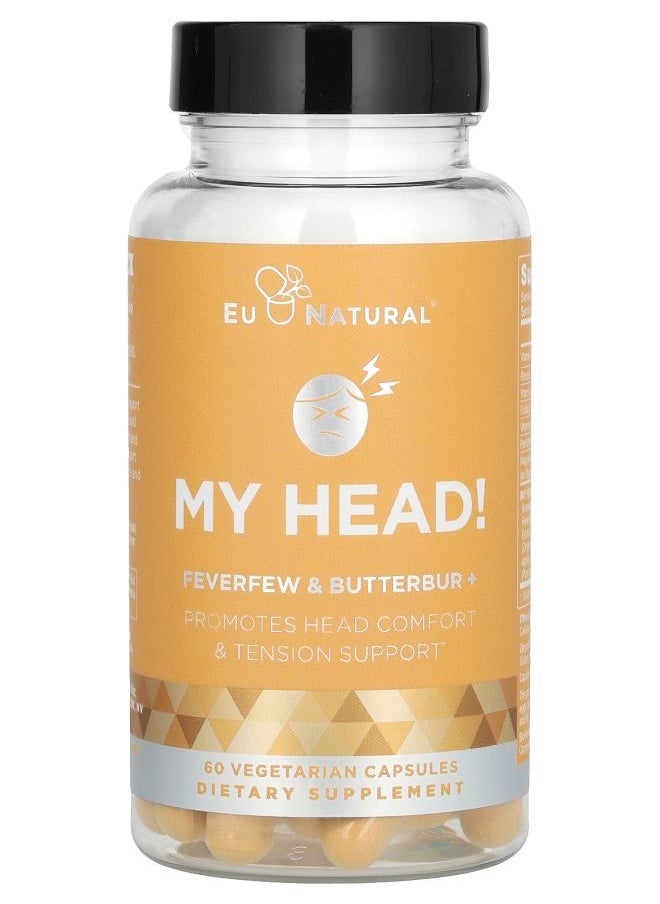 Eu Natural My Head Feverfew & Butterbur 60 Vegetarian Capsules 