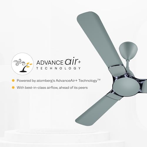 atomberg Erica Nuvo Regulator 1200mm BLDC Ceiling Fan | Newly Launched | Advance Air+ Technology | Award Winning Designer Fan | BEE rated 5 star | Low noise operation | 3 Years Warranty (Misty Teal) - Image 4