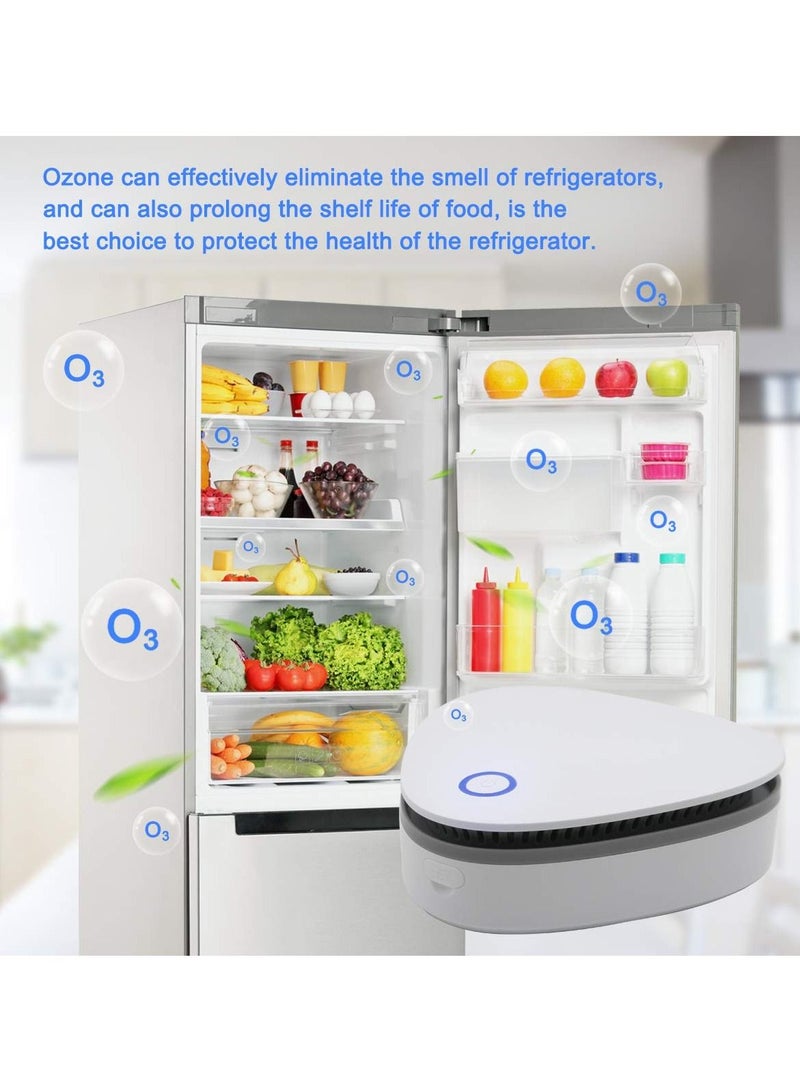 KASTWAVE جهاز تنقية الأوزون الصغير الذي يعمل بالبطارية بقوة 20 ملجم في الساعة للمنزل والسيارة والثلاجة وخزانة الأحذية والحمام والمطبخ ومتجر الحيوانات الأليفة - Image 3