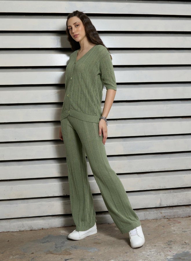 HIGH STAR Women’s Regular Fit Green Co-ord – Fresh and Stylish - Image 5