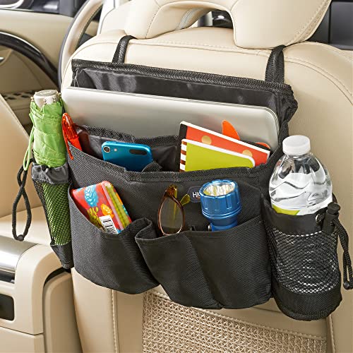 High Road SwingAway Car Front Seat Organizer with 6 Storage Pockets and 2 Bottle or Cup Holders - Image 3