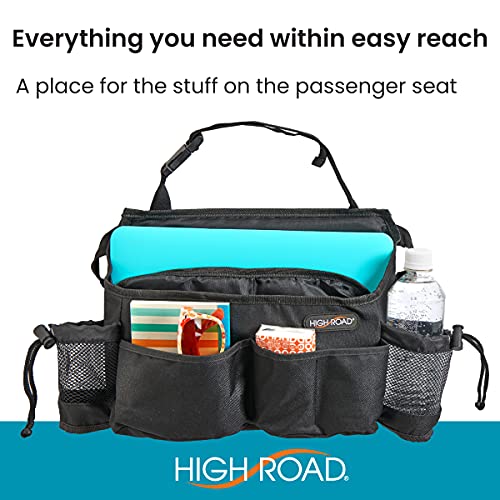 High Road SwingAway Car Front Seat Organizer with 6 Storage Pockets and 2 Bottle or Cup Holders - Image 5