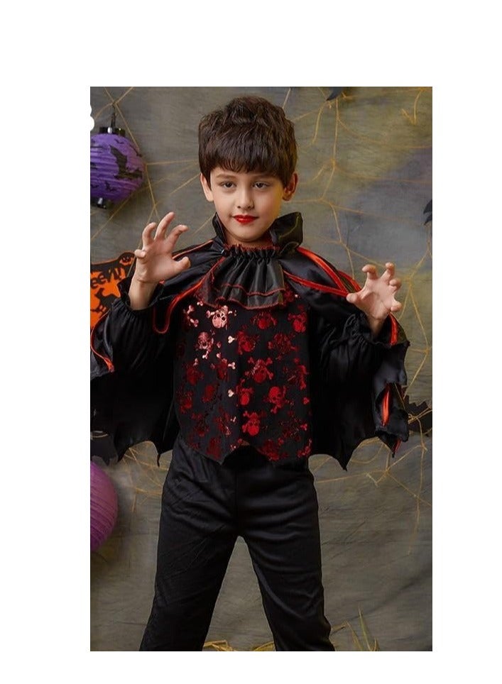 برين جيجلز قهقهات الدماغ زي مصاصي الدماء للأطفال للأولاد أزياء الهالوين للأولاد زي مصاصي الدماء التنكري - مقاس X-Large - Image 2