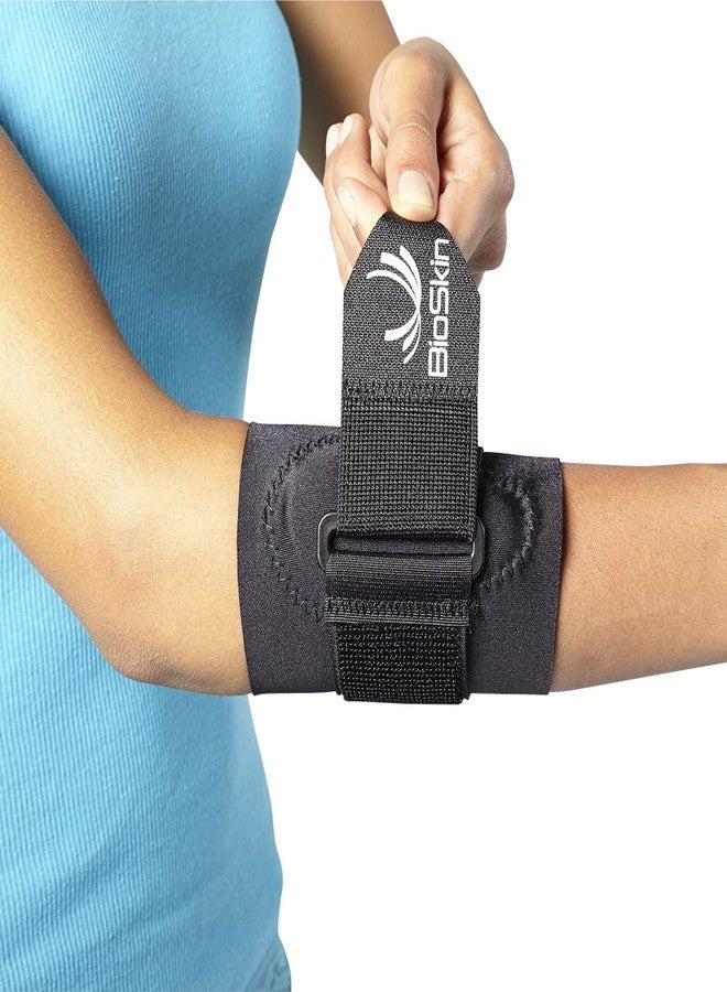 BioSkin™ Hypoallergenic Elbow Band with Compression Pad and Supportive Strap for Pain Relief from Tennis Elbow and Golfer's Elbow (XLarge) - Image 1