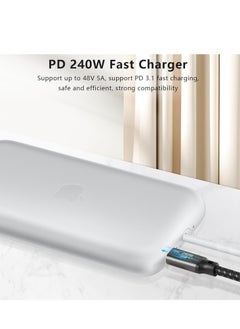 KASTWAVE Link Cable 10 FT for Apple Vision Pro, USB-C to USB-C, PD 3.1 240W Fast Charging Cord for Vision Pro, High-Speed PC Data Transfer, Premium Apple Vision Pro Accessories, 1 Pcs  - Image 5