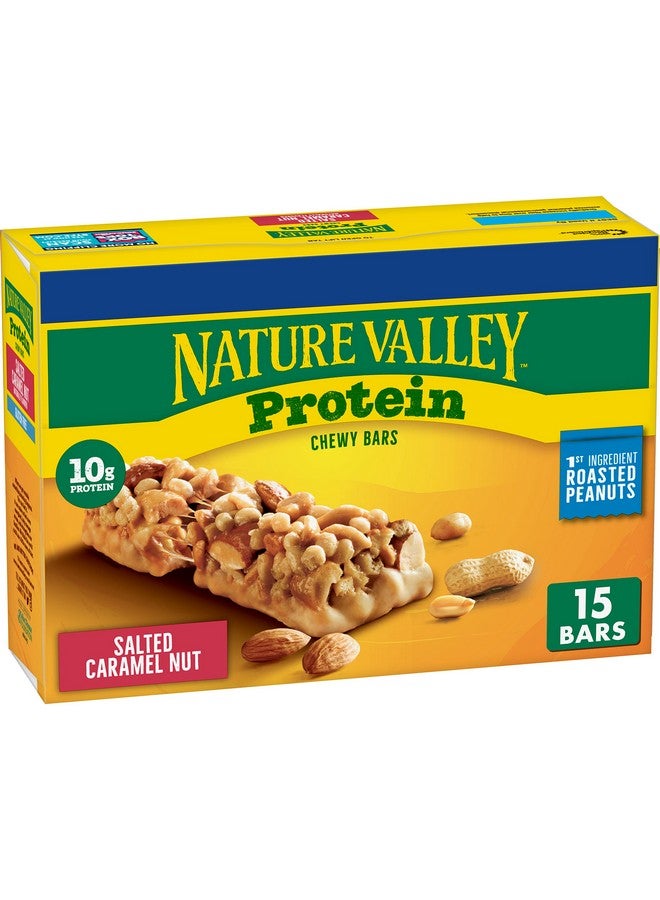 Nature Valley Protein Granola Bars, Salted Caramel Nut, Snack Bars, 15 ct, 21.3 OZ - Image 1