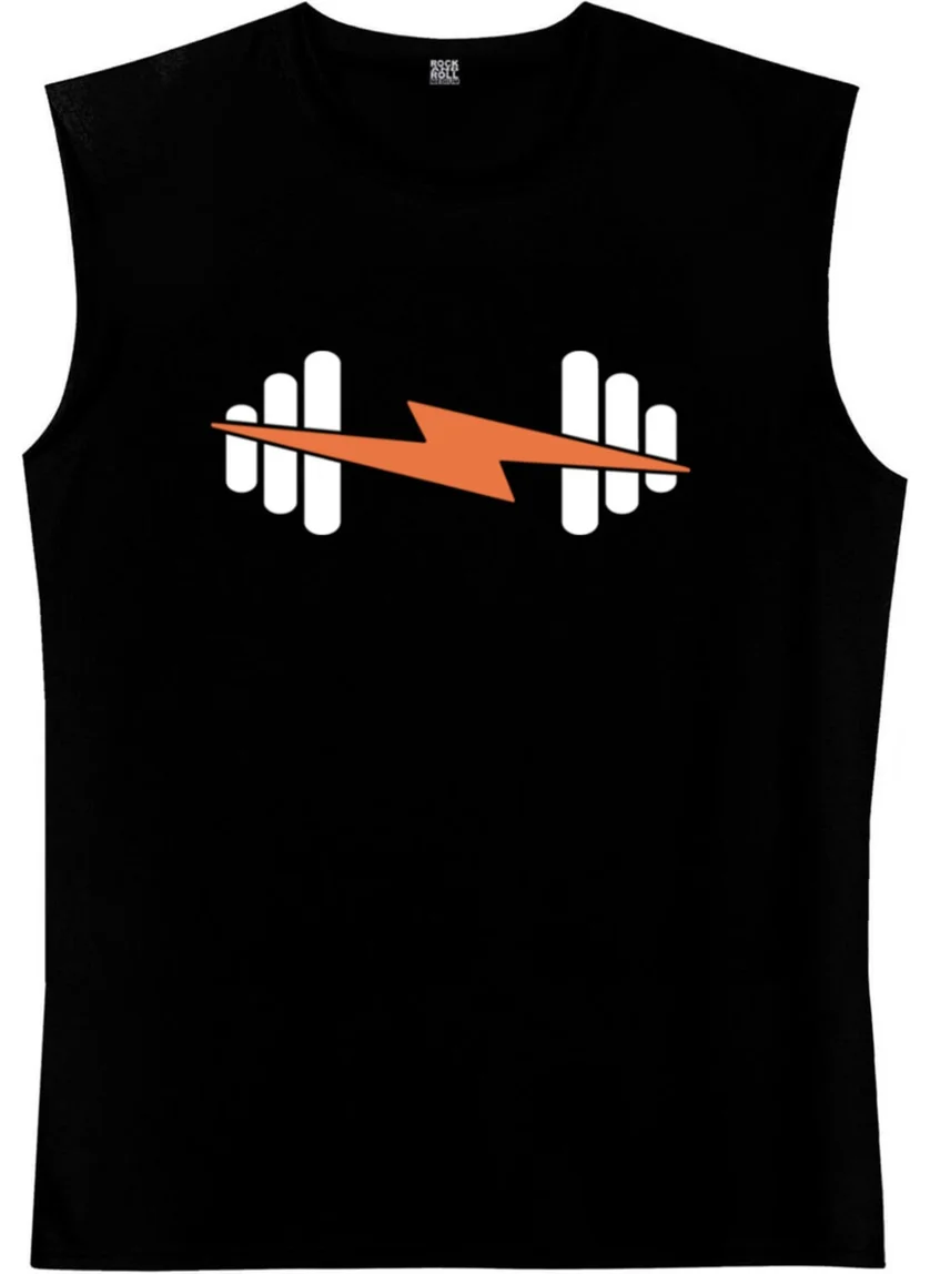 روك اند رول Şimşek Spor Black Cut-Off Sleeve | Sleeveless Men's T-Shirt | Athlete
