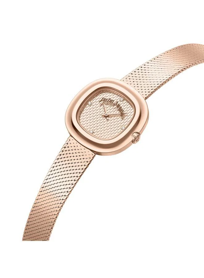 Palm Angels Aeris Rose Gold Dial Rose Gold Stainless Steel Bracelet Analog Watch for Women, 32mm