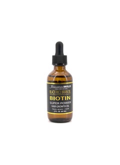 Black Rice Oil Hair Growth Oil 2Oz Biotin ; Super Power Hair Growth Oil For Face Body Hair (2 Oz)