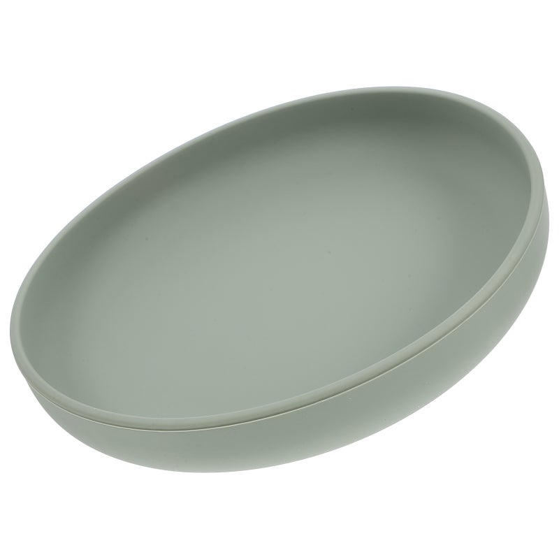 Silicone Spill-Proof Plate for Elderly Disabled Round Scoop Dish Unbreakable Non Skid Rubber Plate for Elderly Disabled Handicapped Plate - Image 4