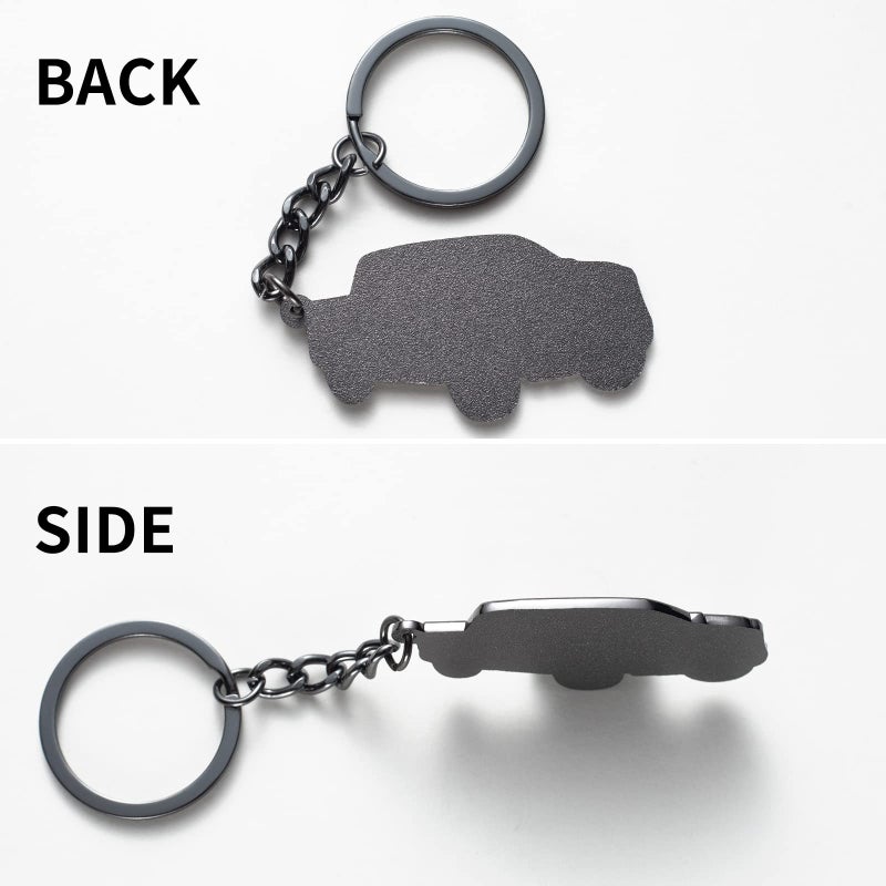 SINLAKUA F150 Keychain for Ford F150 Accessories 2023 F-150 Key Chain Fob Cover 2022 Toy Truck Metal KeyRing Accessories Black - Image 4