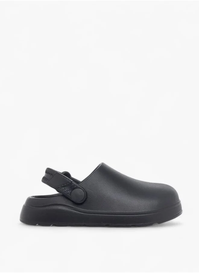 أكوا Boys Solid Clogs With Backstrap